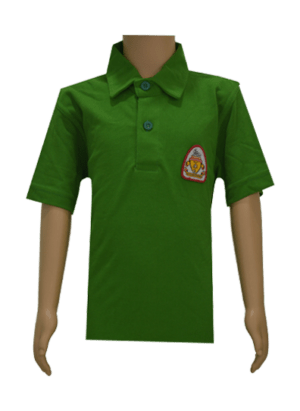 Unisex Green Polo Neck Sports T-shirt