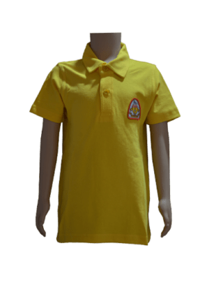 Unisex Yellow Polo Neck Sports T-shirt