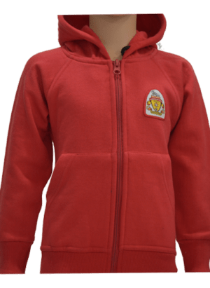 Unisex Red Hooded Sweatshirt