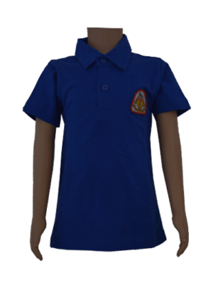 Unisex Blue Polo Neck Sports T-shirt