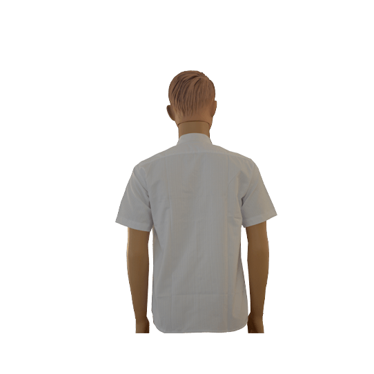 Grade 3 to 10 Boys White Regular Fit Half Shirt - Image 4