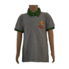 Unisex Grey with Green Collar Polo Neck T-shirt (From 3rd To 10th Grade)