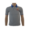 Unisex Grey with Blue Collar Polo Neck T-shirt (From 3rd To 10th Grade)