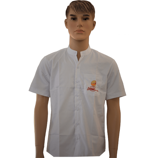 Grade 3 to 10 Boys White Regular Fit Half Shirt