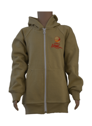 Unisex Beige Hooded Sweatshirt (All Grades)