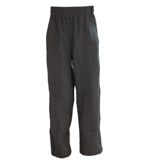 Unisex Grey Royal Blue Side Line Track Pants (From 3rd To 10th Grade)