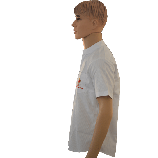 Grade 3 to 10 Boys White Regular Fit Half Shirt - Image 2
