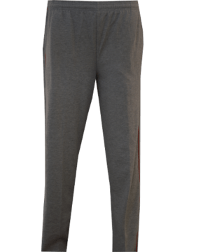 Girls Pre Nursery, Lkg, UKG, 1st & 2nd Grey with Red Side Line Track Pants