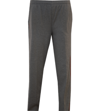 Girls Pre Nursery, Lkg, UKG, 1st & 2nd Grey with Red Side Line Track Pants