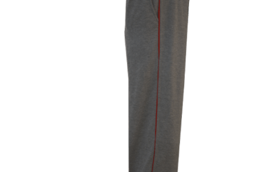 Girls Pre Nursery, LKG, UKG, 1st, 2nd,11th & 12th Grade CBSE Grey with Red Side Line Track Pants - Image 3