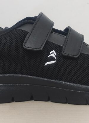 Illume Unisex Black Velcro School Shoes